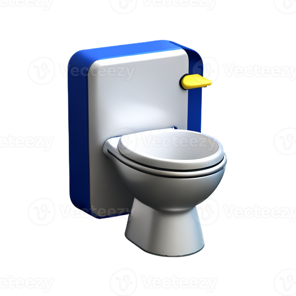 toilet seat 3d rendering icon illustration png
