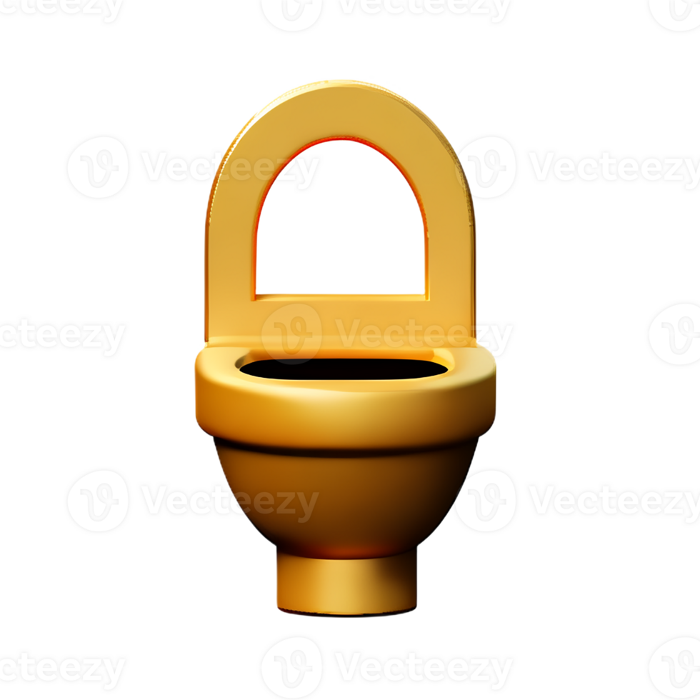toilet seat 3d rendering icon illustration png