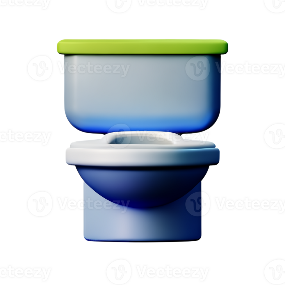 toilet seat 3d rendering icon illustration png