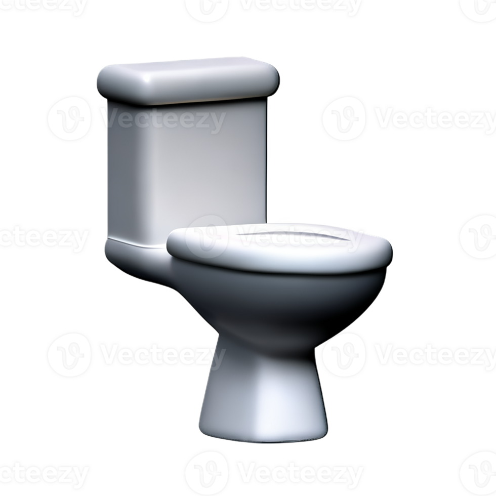 toilet seat 3d rendering icon illustration png