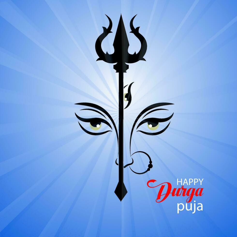 contento Durga puja antecedentes diseño vector