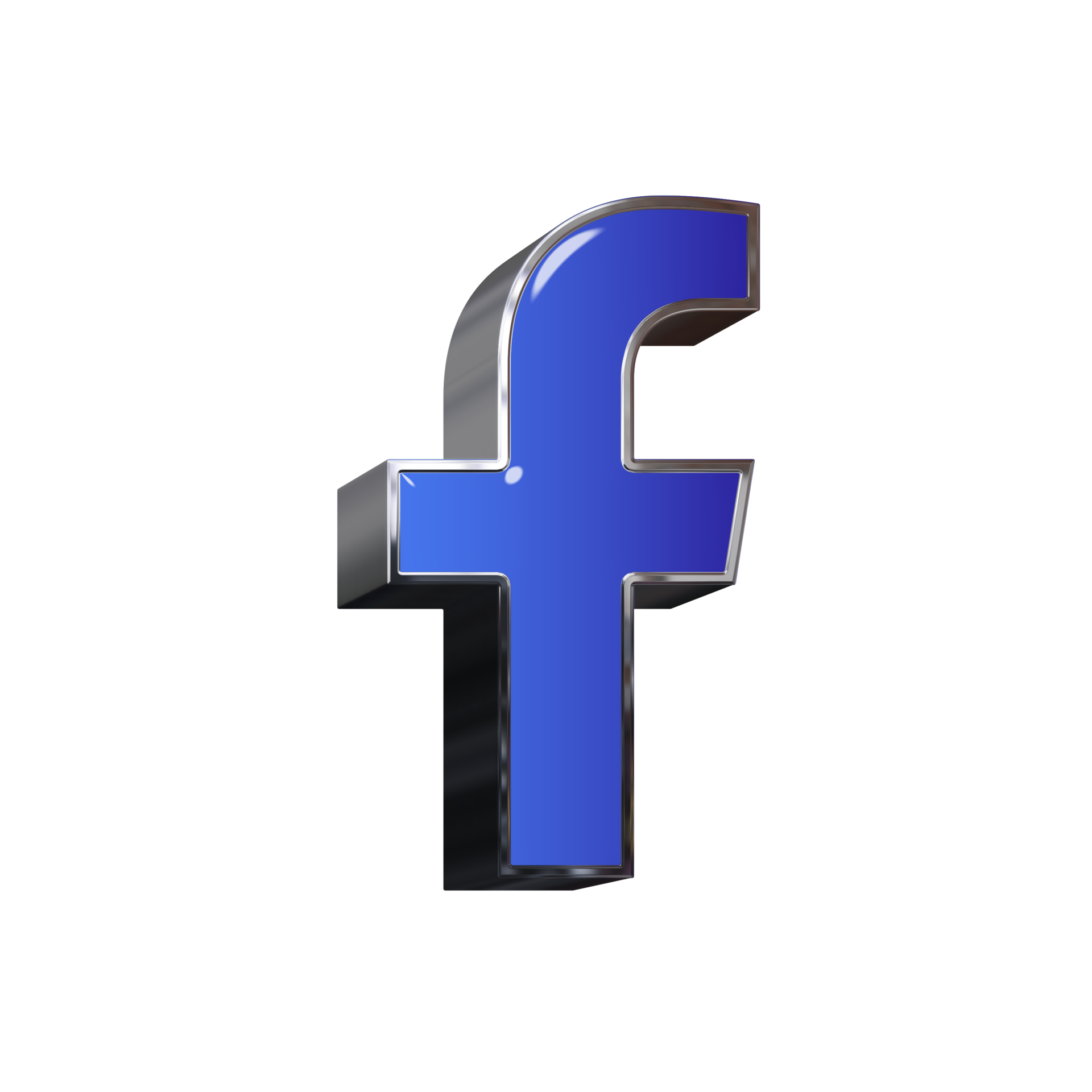 3D Facebook Icon 29129378 PNG