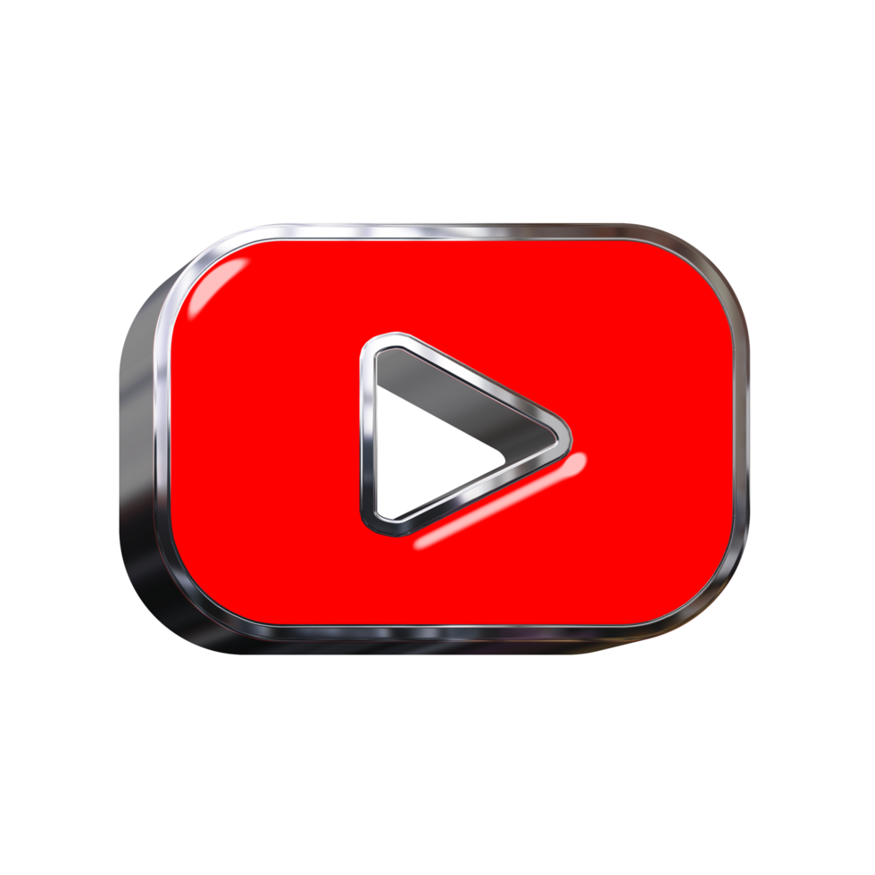 3D Youtube Icon png