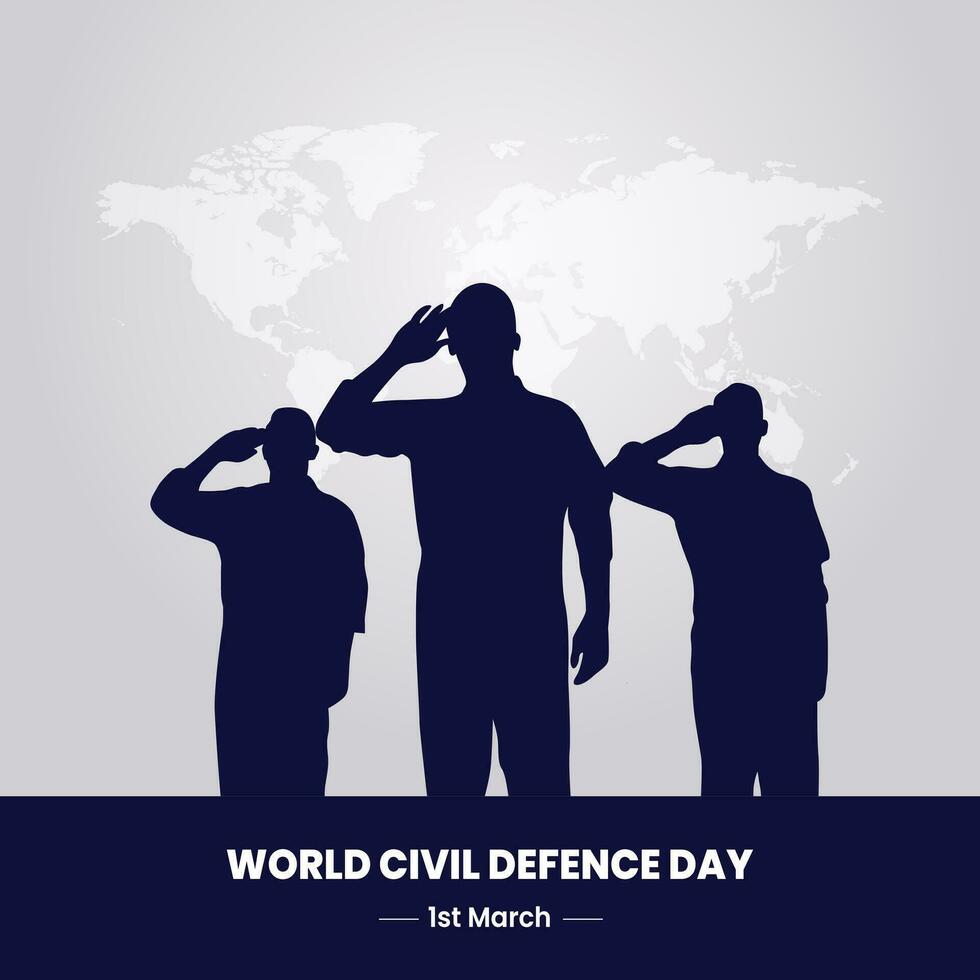 Guardians of Safety on World Civil Defence Day vector