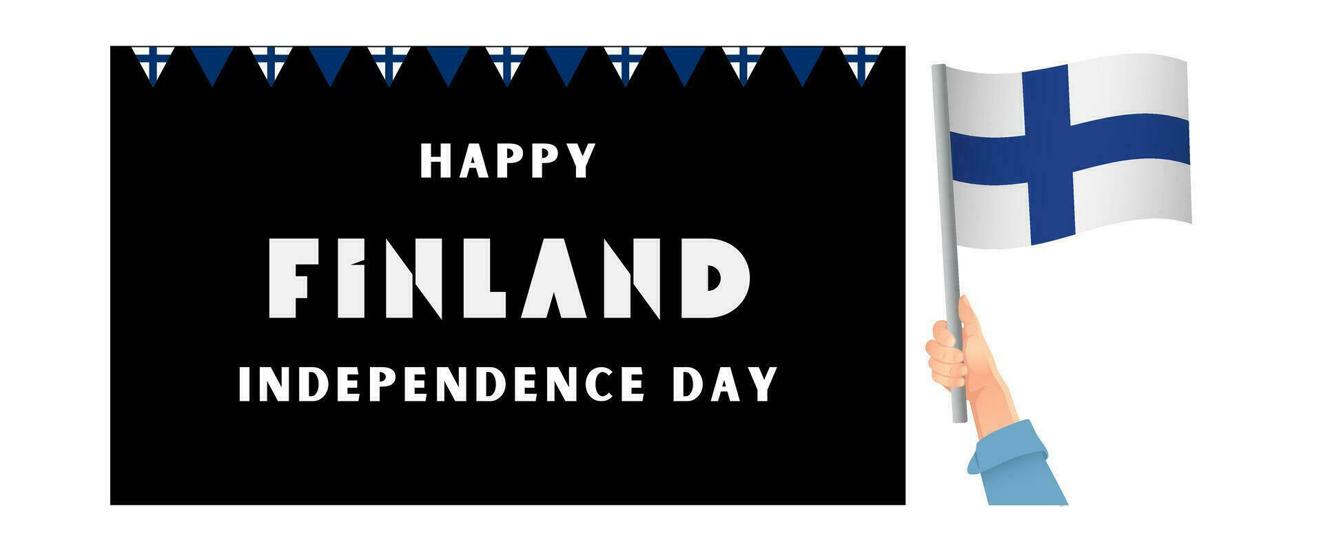 Finland Independence Day. 6 December. Finland Defense Day concept. Template for background, banner, card, poster. vector