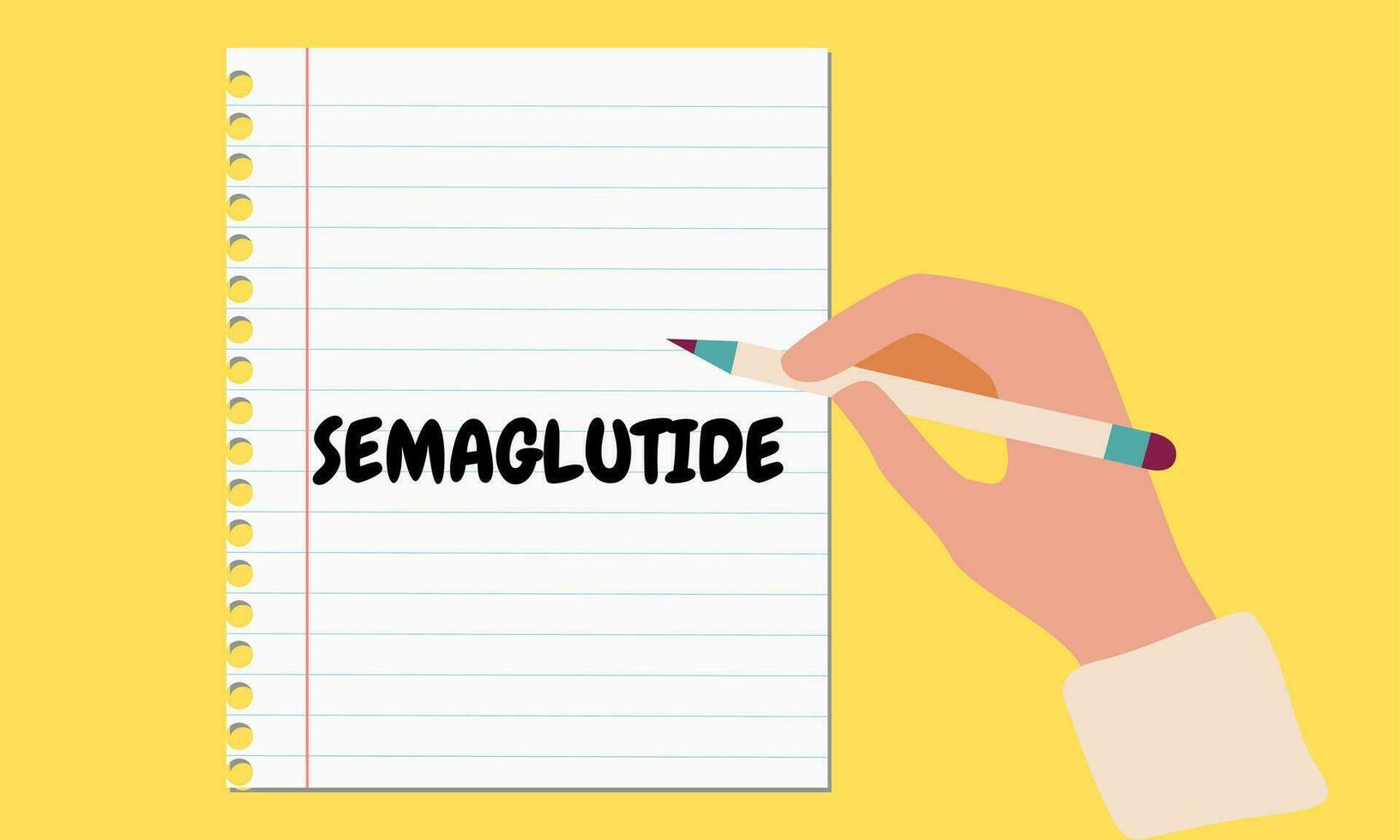Semaglutide injection control blood sugar levels vector