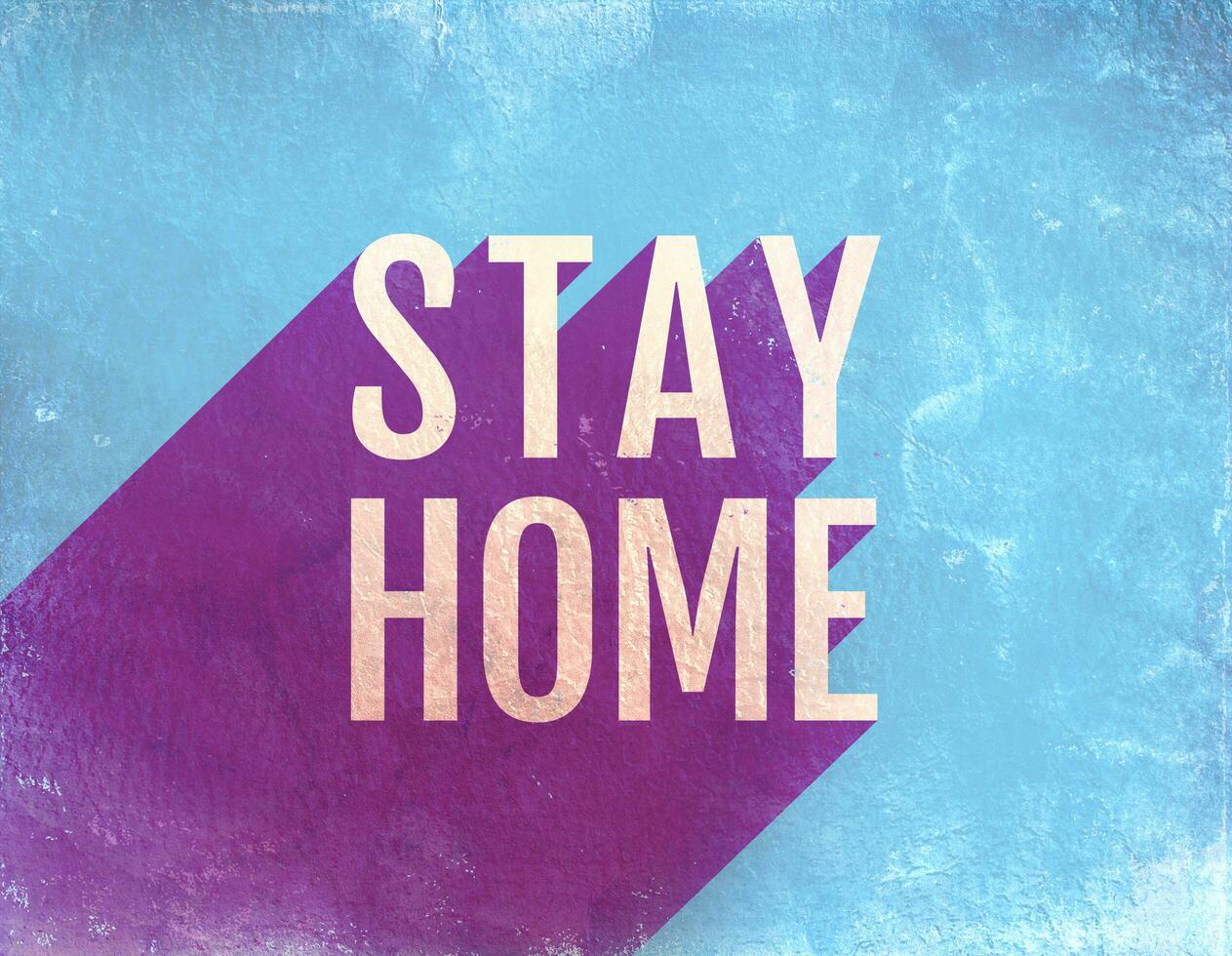 Stay home poster photo