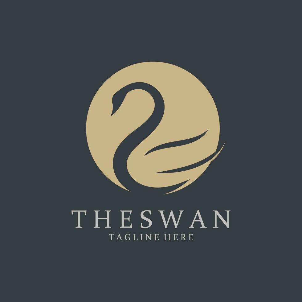 Vector Illustration Swan Logo Template