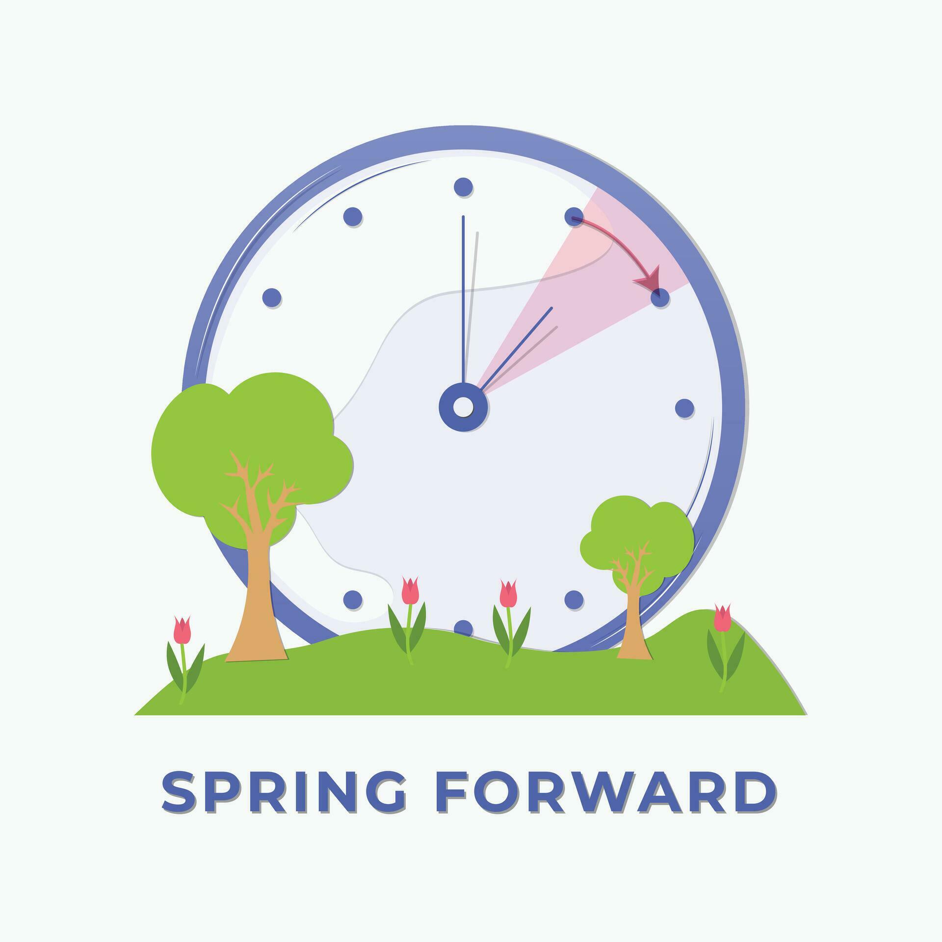 Spring forward poster 29129862 Vector Art at Vecteezy