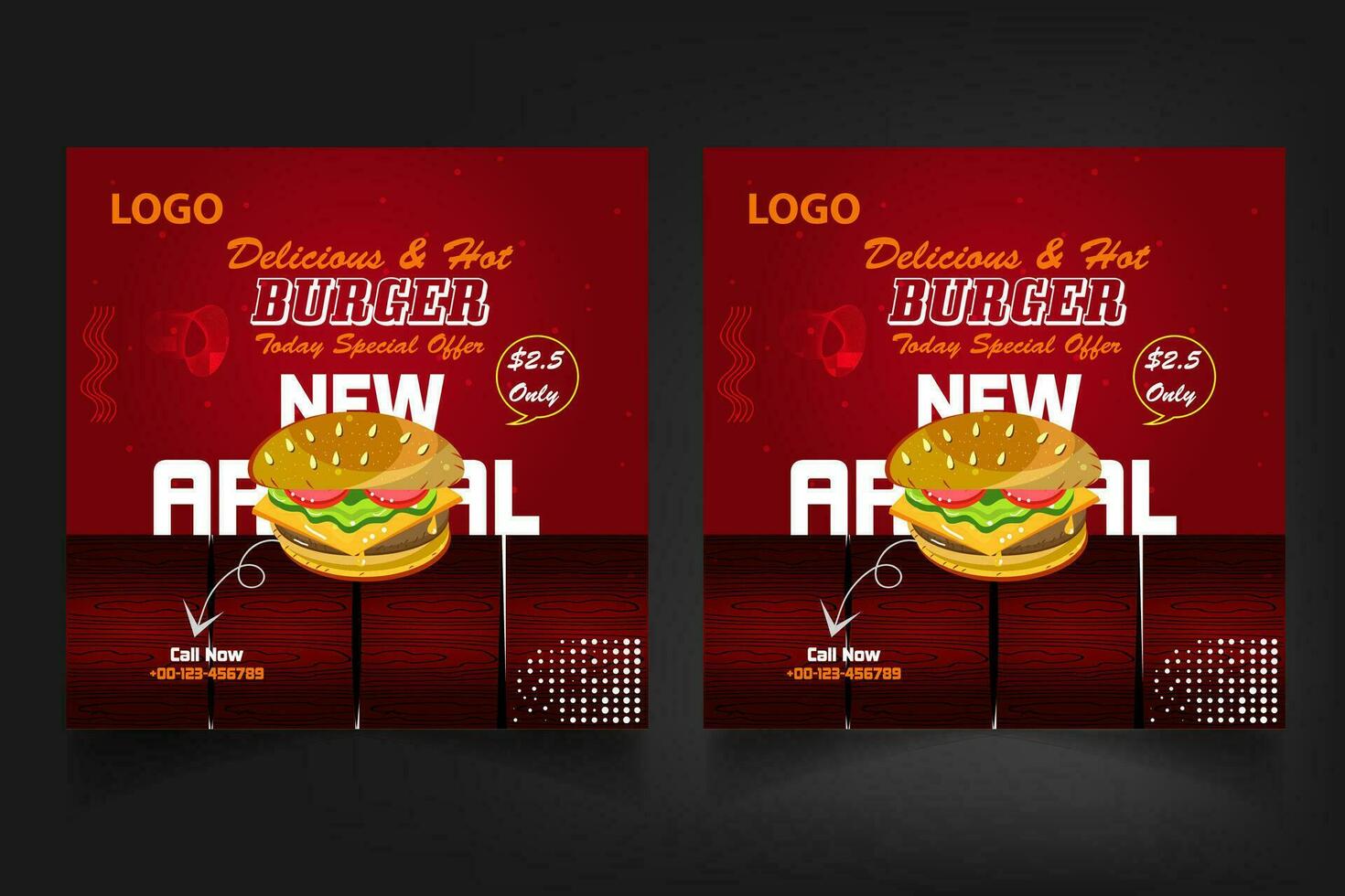 social media post Template, social media design template, social media design. vector