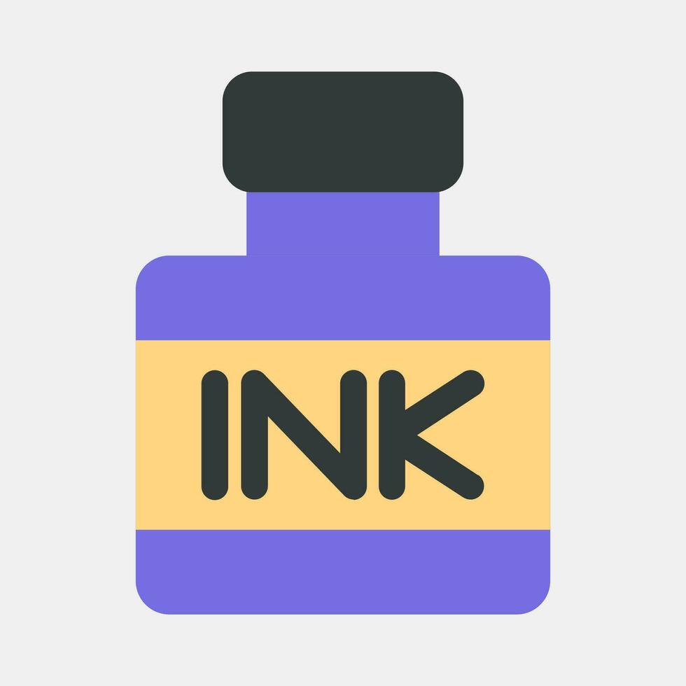 Icon ink. Indonesian general election elements. Icons in flat style. Good for prints, posters, infographics, etc. vector