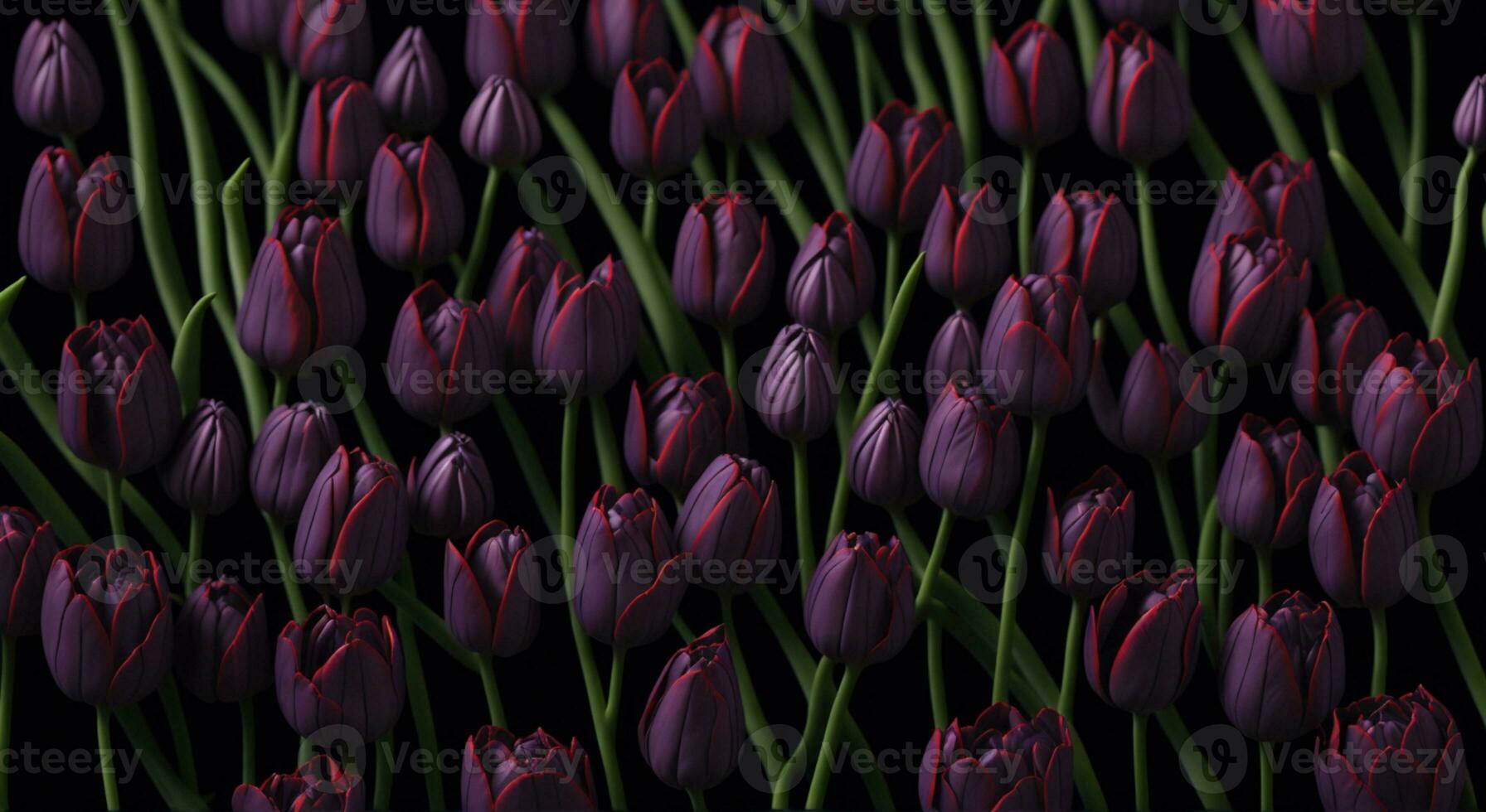 Tulips. AI generated photo