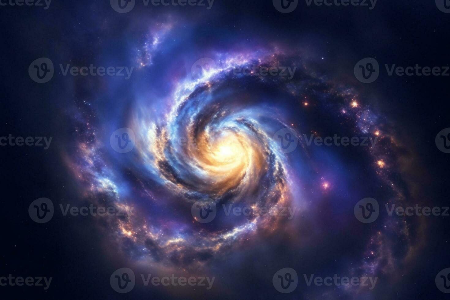 Galaxy. AI generated photo