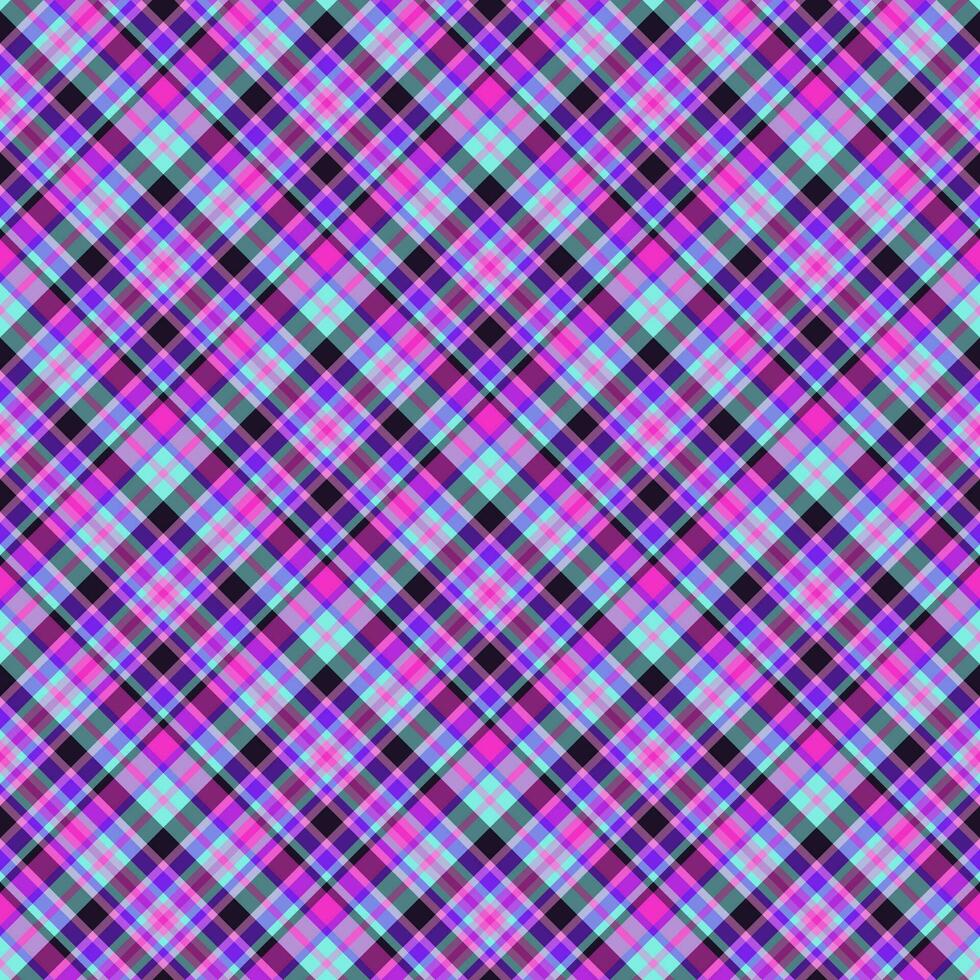 Plaid seamless pattern. Vector background of textile ornament. Flat fabric design.