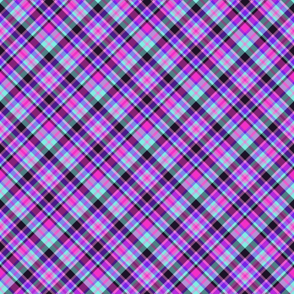 Plaid seamless pattern. Vector background of textile ornament. Flat fabric design.