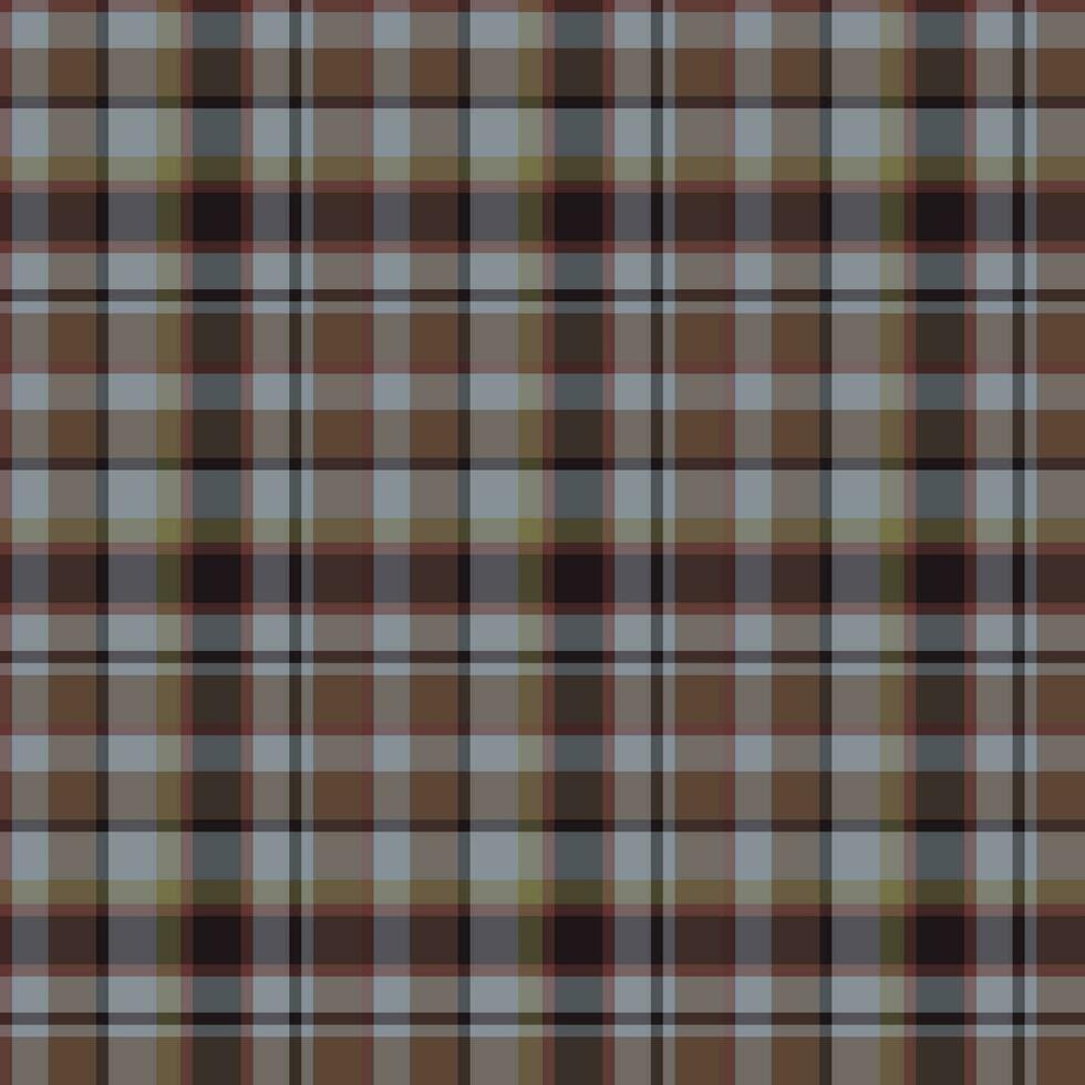 Plaid seamless pattern. Vector background of textile ornament. Flat fabric design.