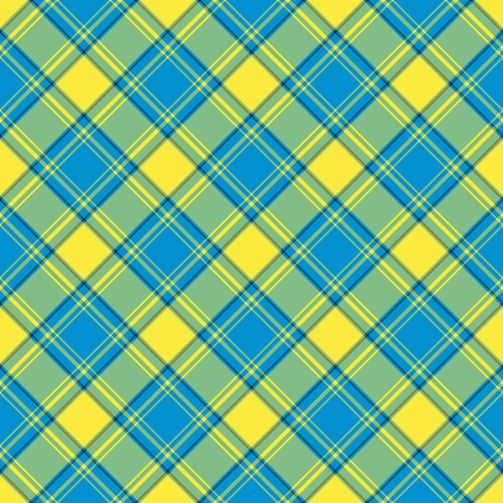 Plaid seamless pattern. Vector background of textile ornament. Flat fabric design.