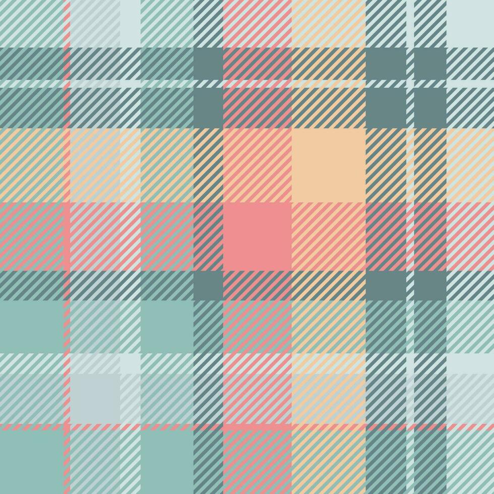 Tartan scotland seamless plaid pattern vector. Retro background fabric. Vintage check color square geometric texture. vector