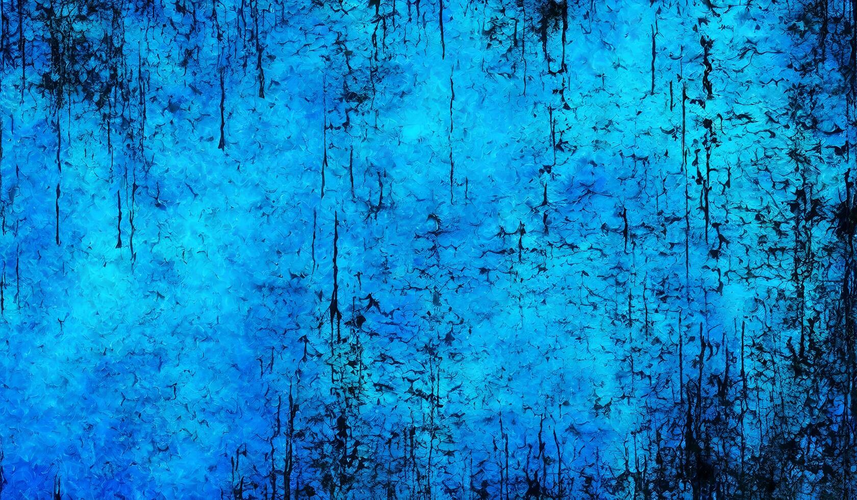 Neon blue distressed texture abstract digital art. photo