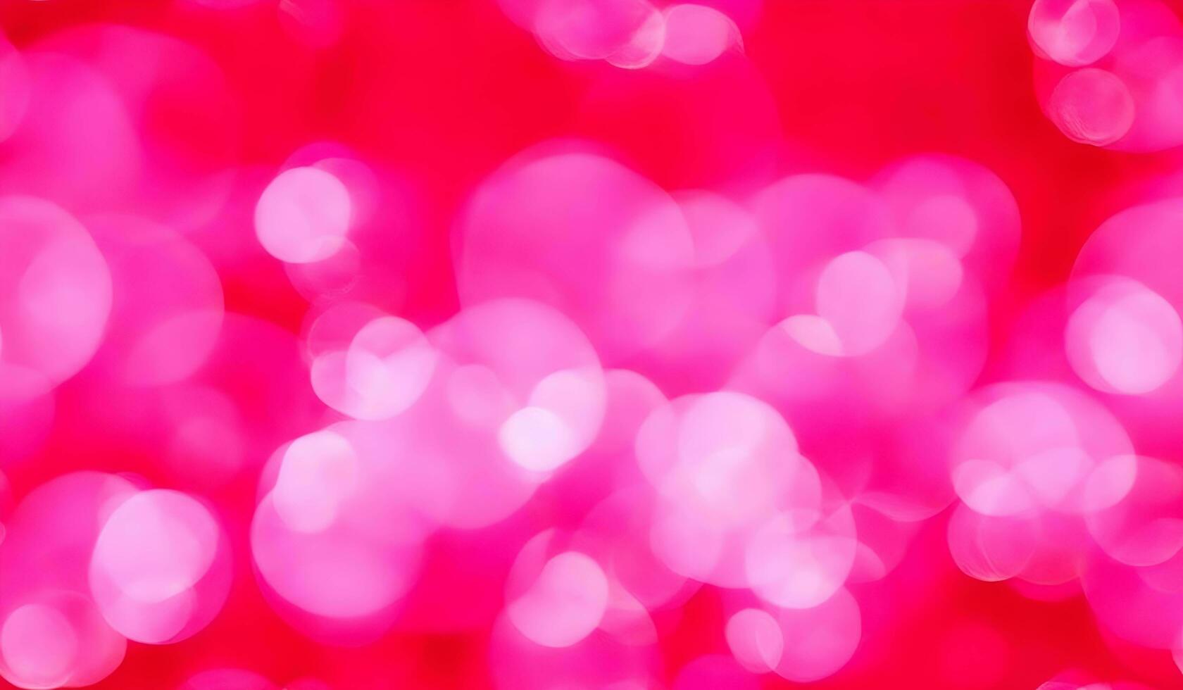 Abstract blurred background, Blur festival lights outdoor and pink bubble. AI Generative photo