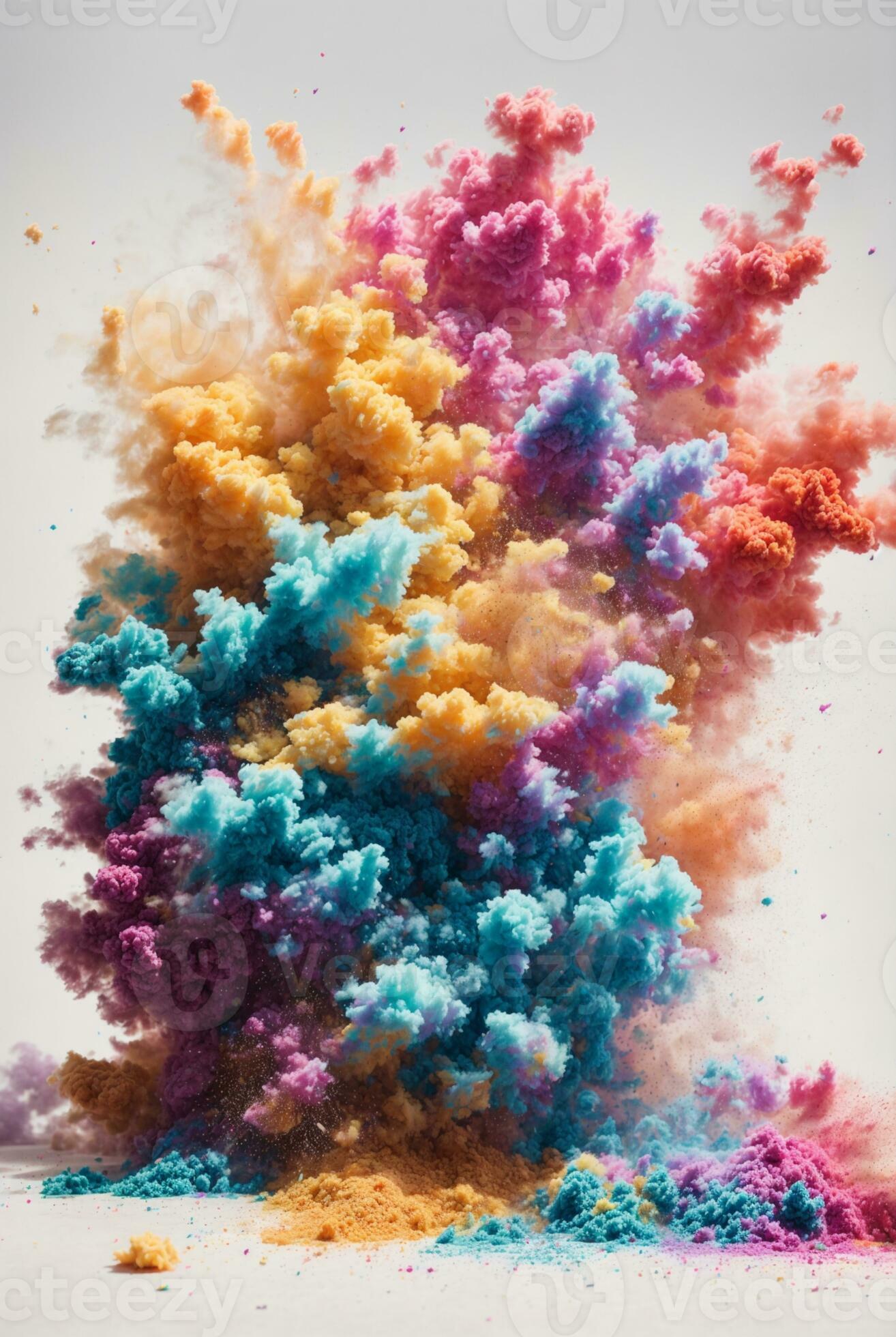 Abstract Color Dust Explosion White Background Abstract Powder Splatter  Background Stock Illustration by ©apattadis@gmail.com #195732630