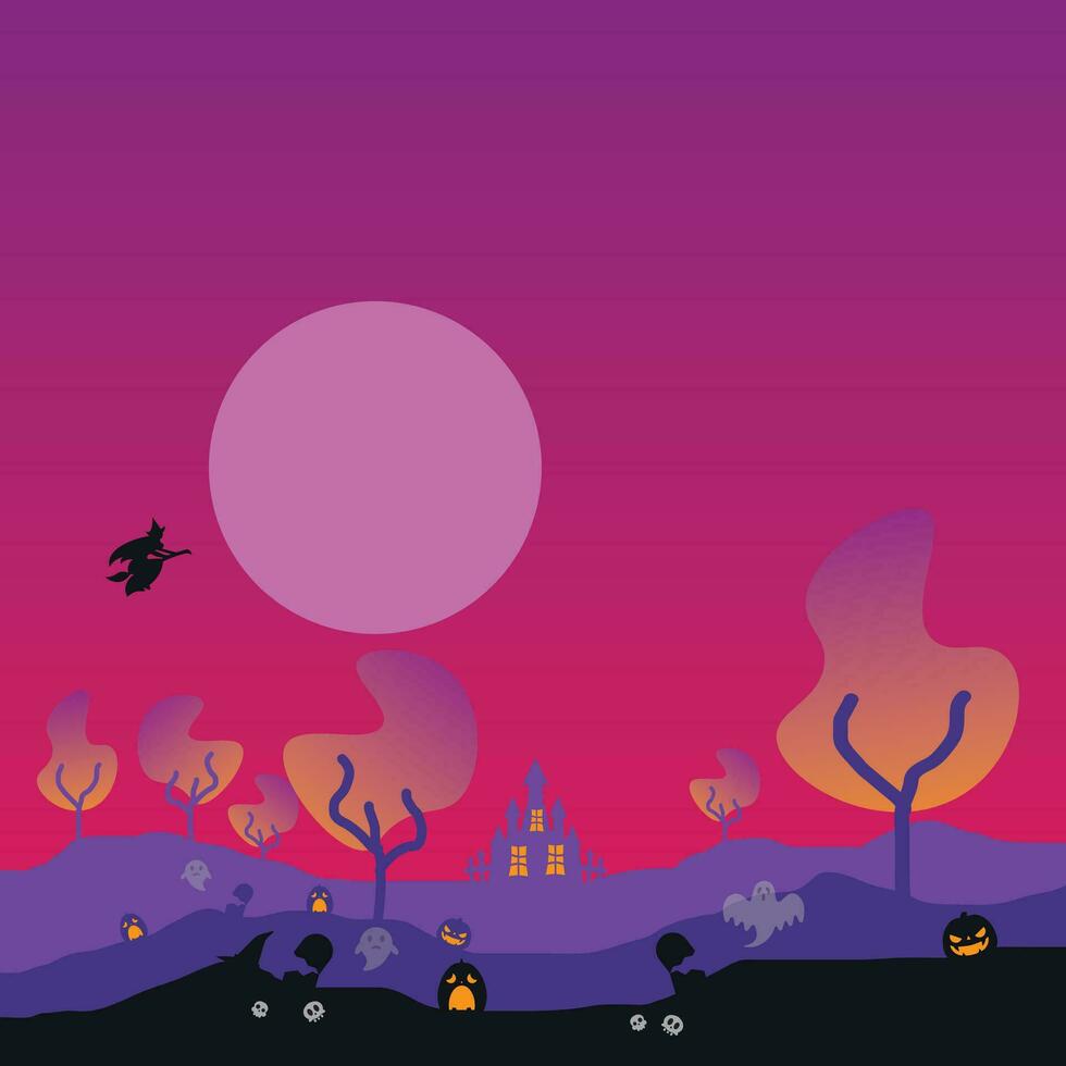 Vector background design with halloween theme
