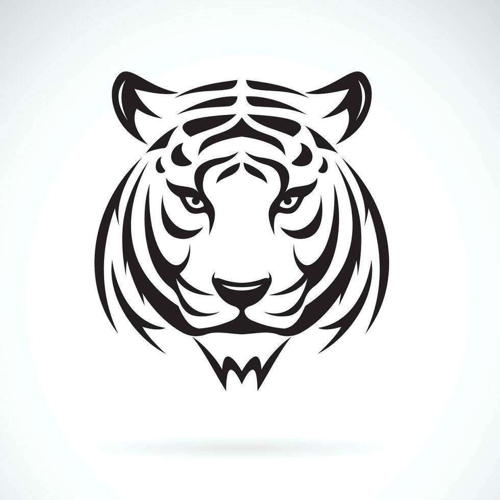 Line Illustration Of A Tiger Head Stock Illustration - Download Image Now -  Tiger, Animal Head, Head - iStock