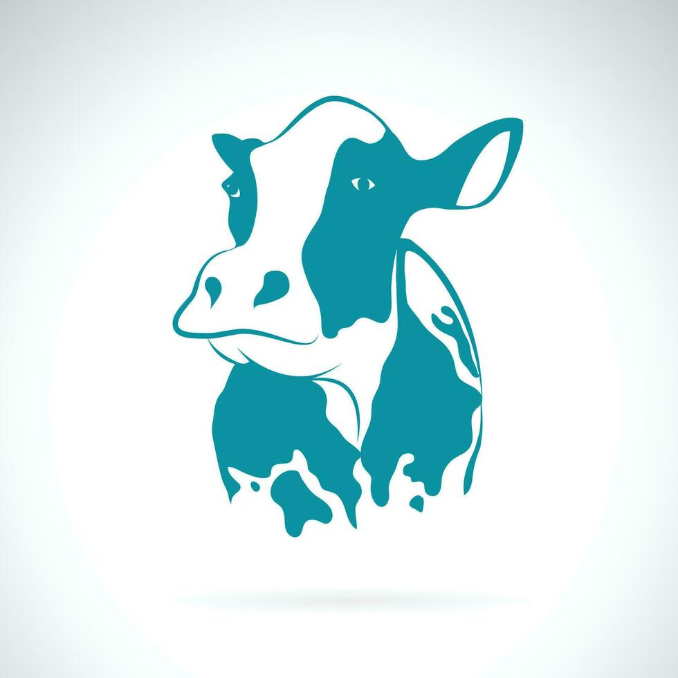 vector de un vaca diseño en blanco antecedentes. granja animales