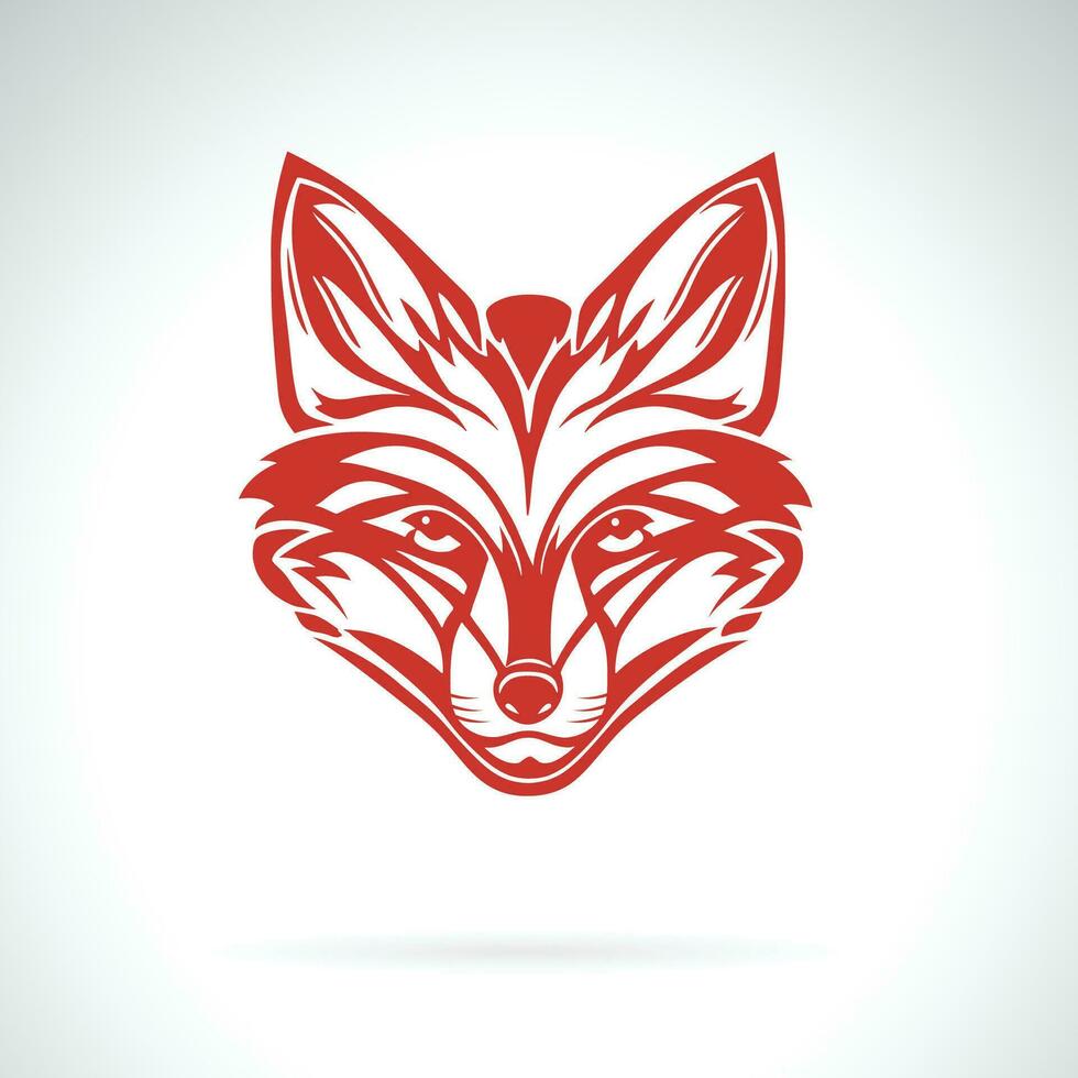 Vector of fox head design on white background. Easy editable layered vector illustration. Wild Animals.
