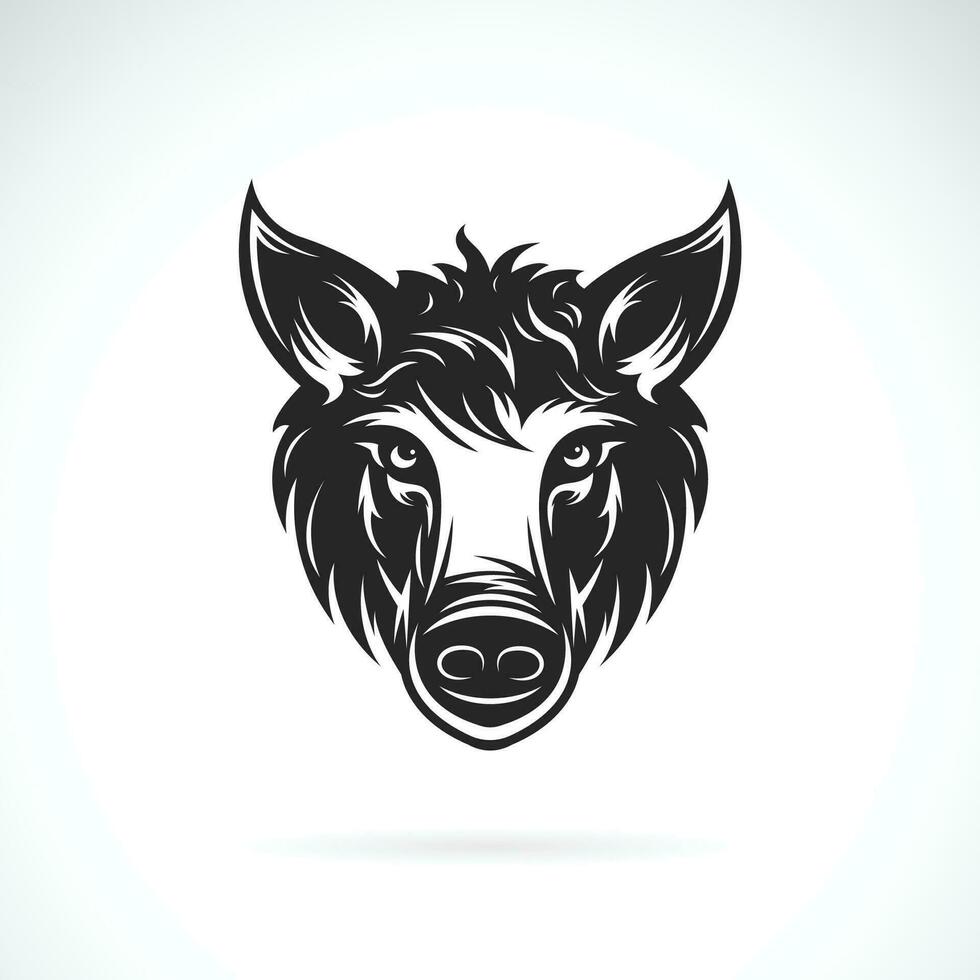 Vector of a boar head  design on white background. Easy editable layered vector illustration. Wild Animals.