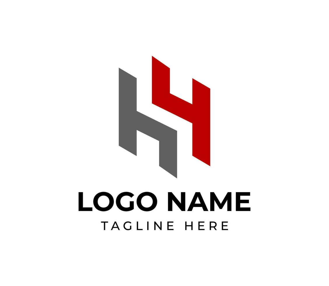 Monogram letter HY with modern monoline style logo design template vector