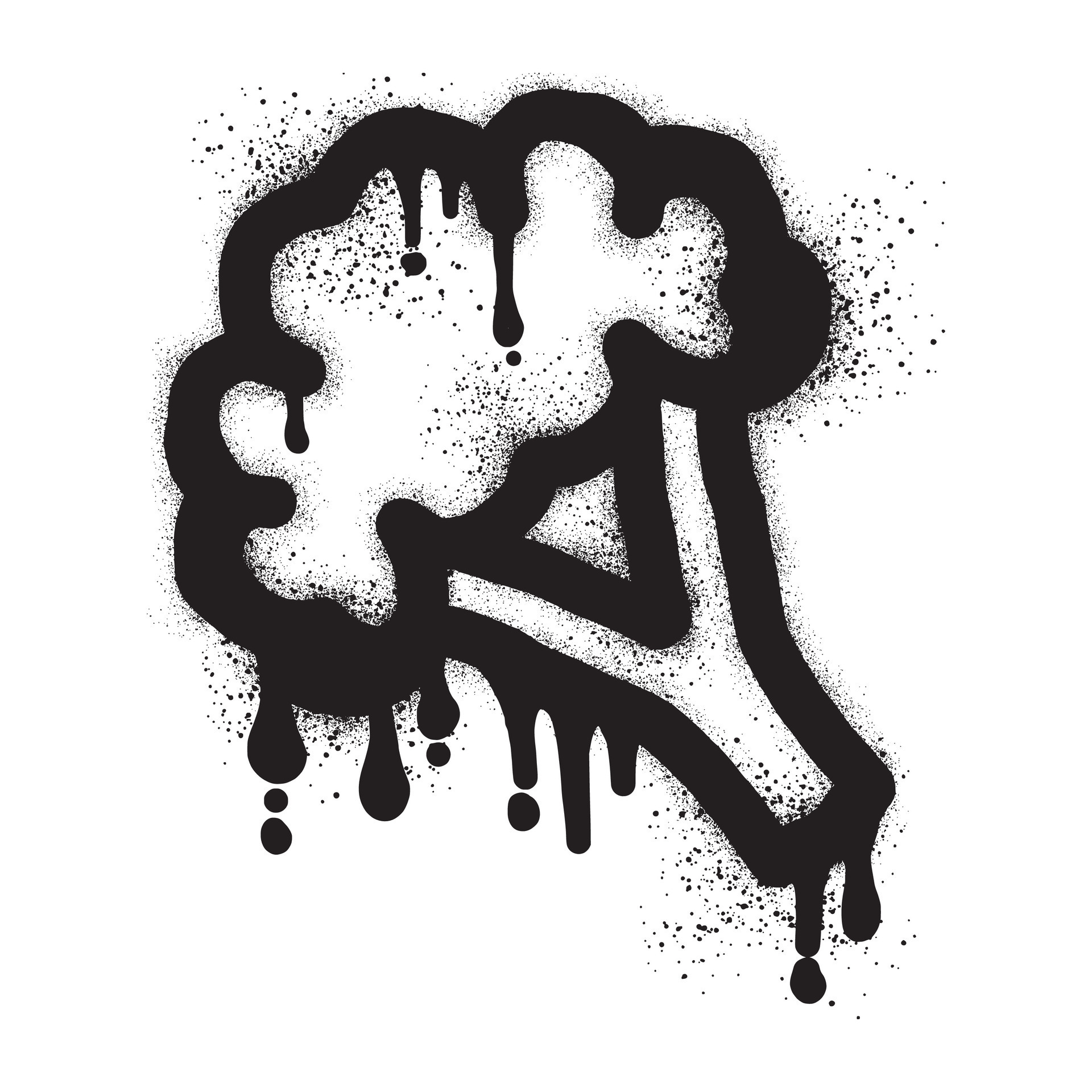 Brocccoli Graffiti With Black Spray Paint 29132178 Vector Art At Vecteezy