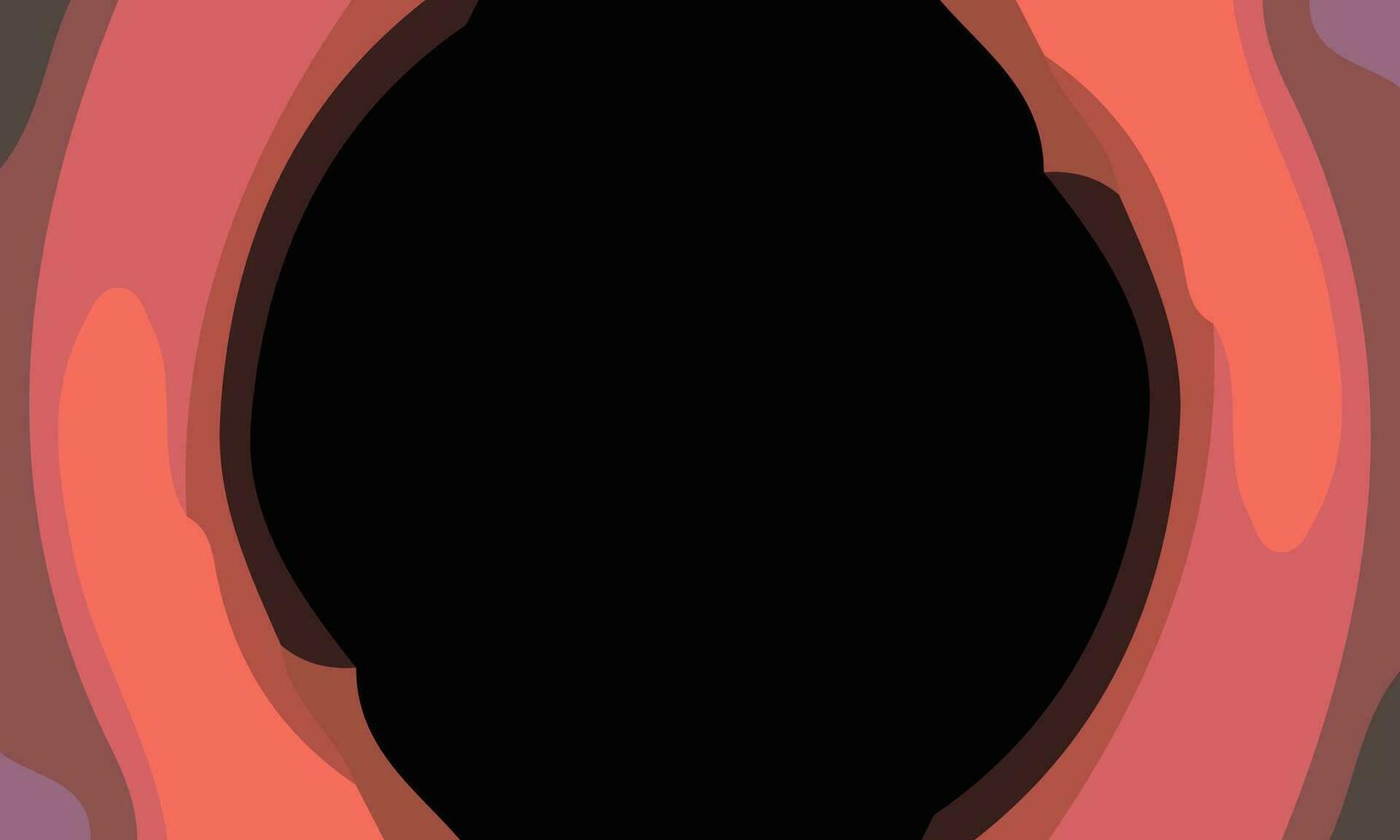 Simple black hole background with copy space area. Suitable for poster and banner vector