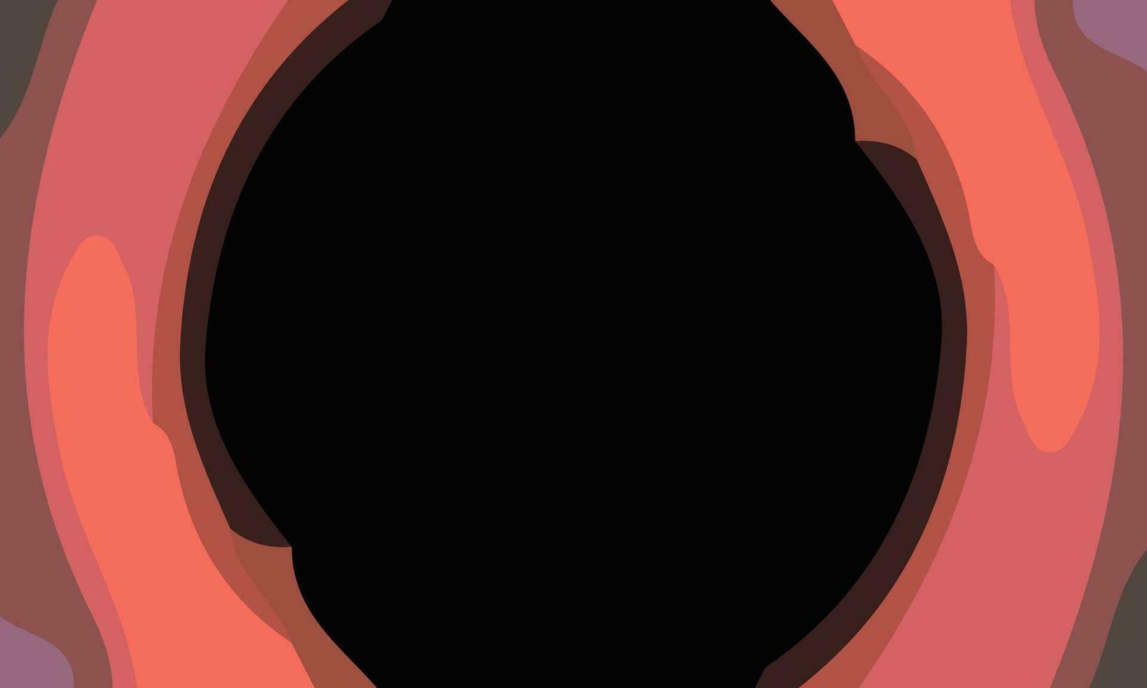 Simple black hole background with copy space area. Suitable for poster and banner vector