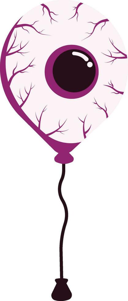 Halloween Eye Balloon Illustration vector