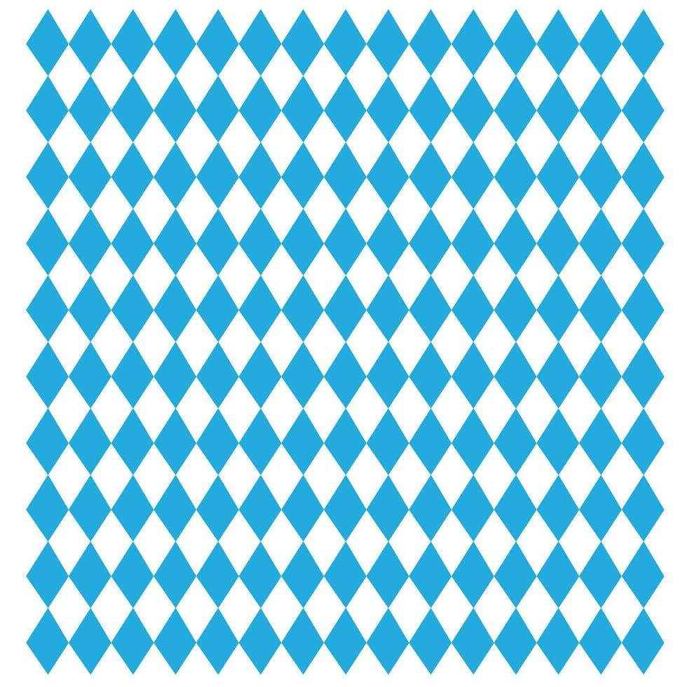 Octoberfest pattern. October munich fest background. Rhomb octoberfest blue ornament vector