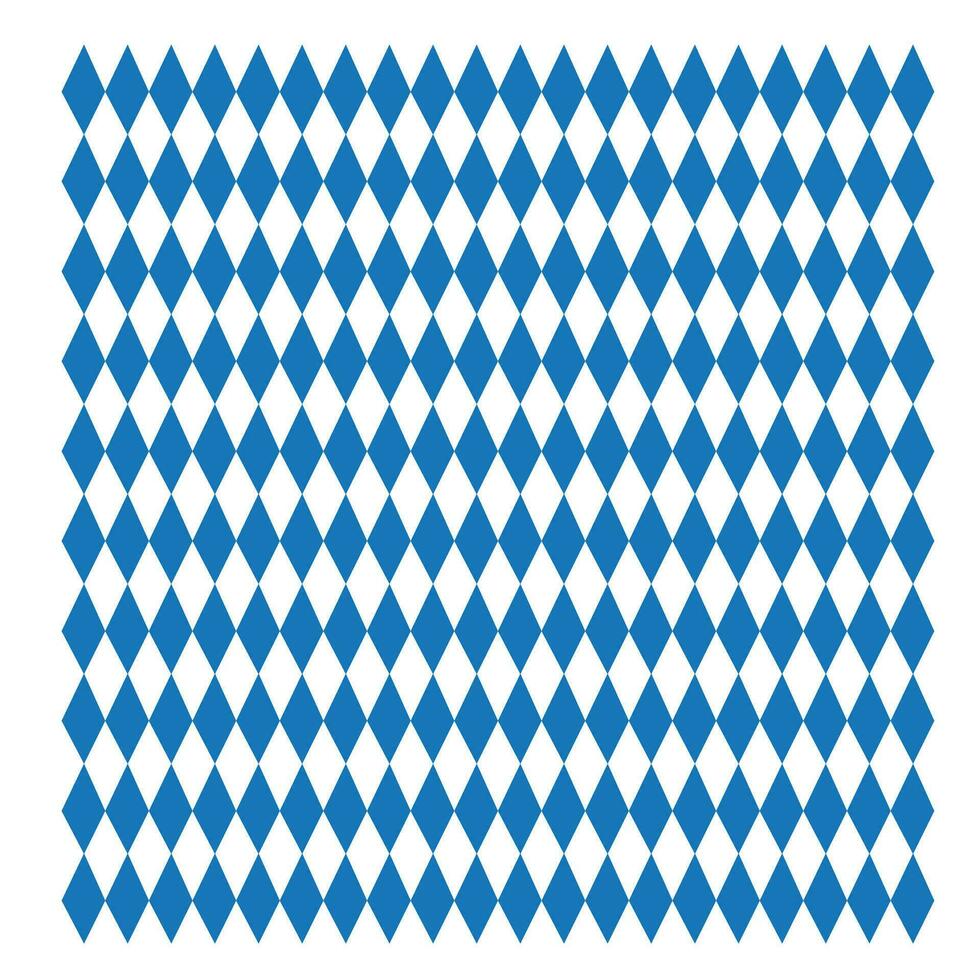Octoberfest pattern. October munich fest background. Rhomb octoberfest blue ornament vector