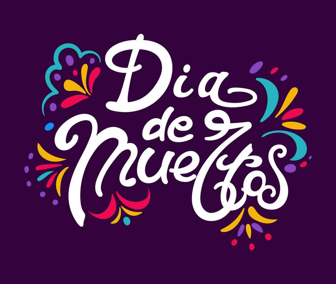 día de el muerto. dia Delaware muertos. ofrenda. letras. brillante vector ilustración en Clásico estilo. para carteles, postales, pancartas, diseño elementos.