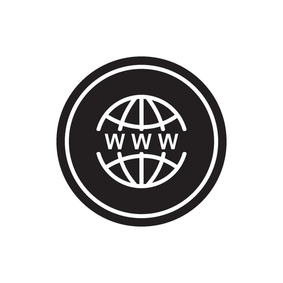 icon internet vector