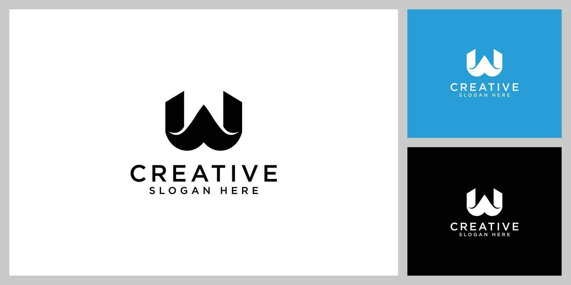 w letter logo vector design