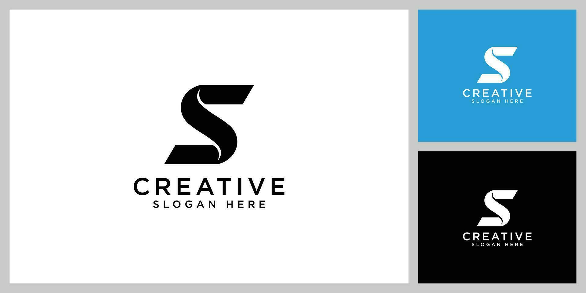s letter logo vector design