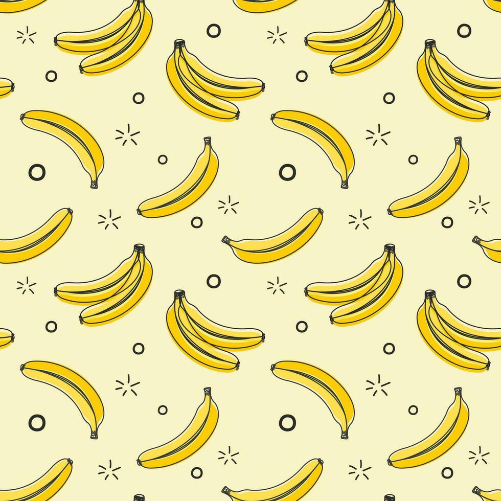 plátano sin costura modelo. vector ilustración