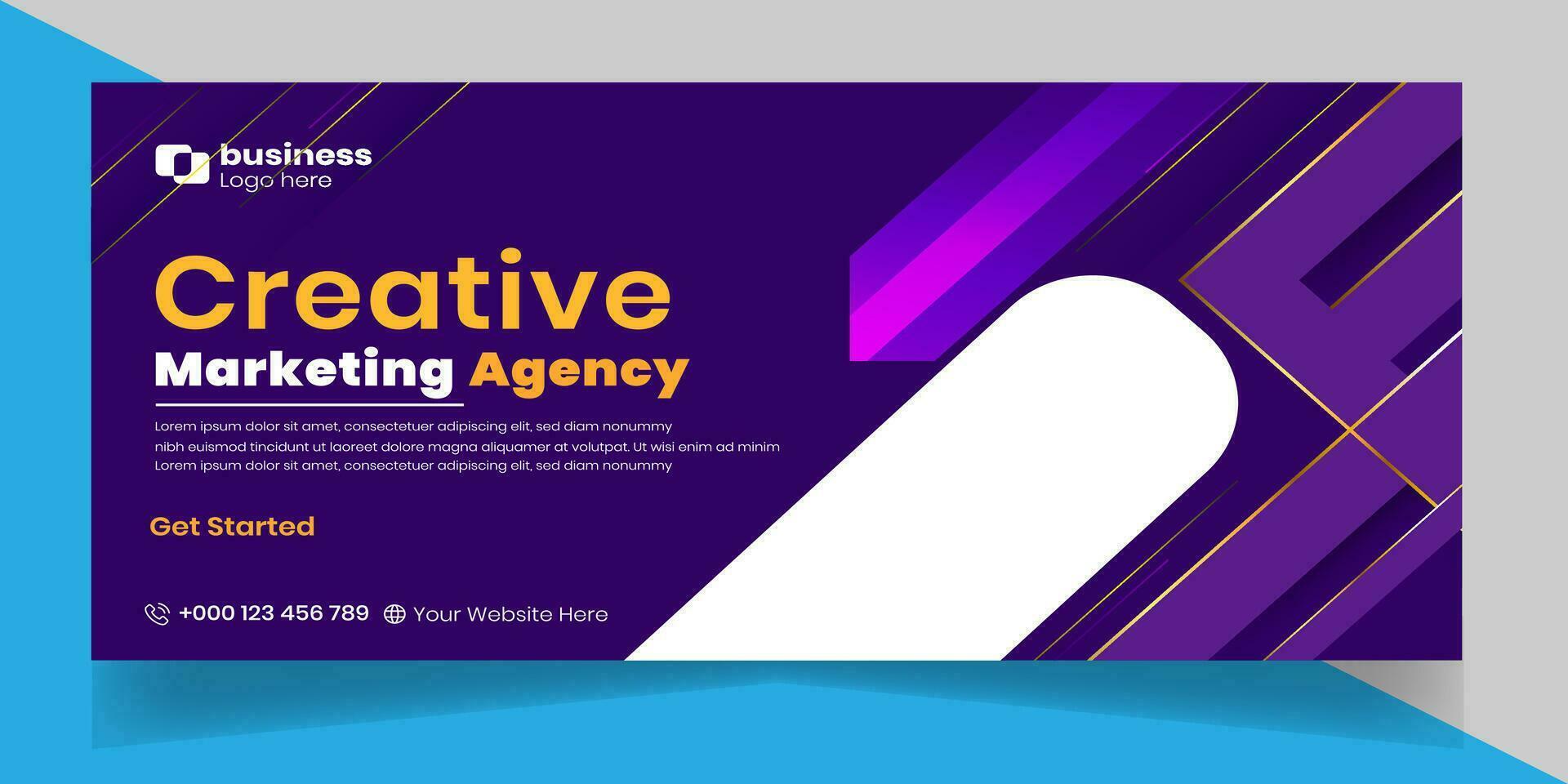 digital márketing agencia social medios de comunicación negocio promoción con web bandera modelo diseño. vector