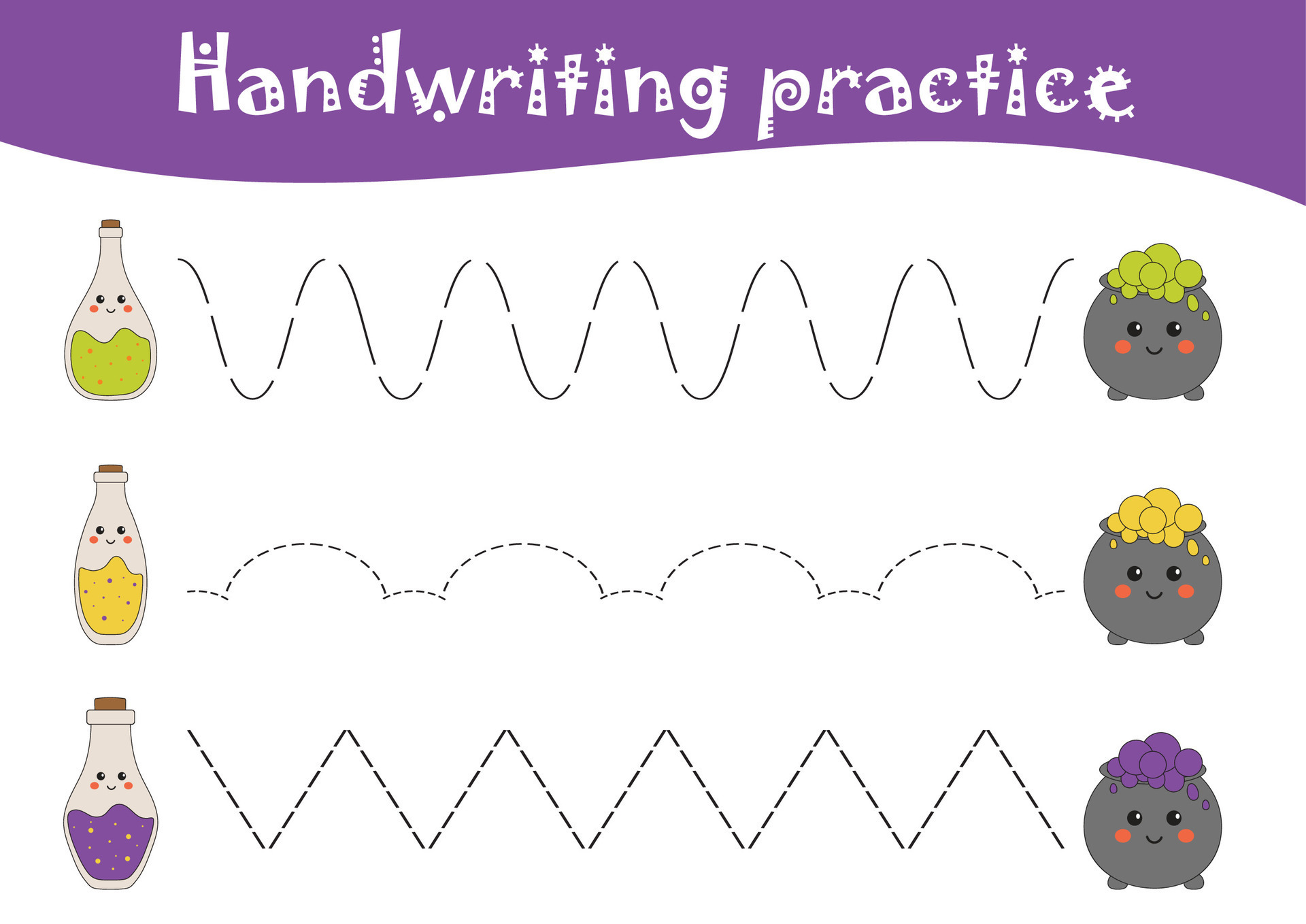 Handwriting practice worksheets with balloons for kids. Printable tracing  worksheets for preschoolers, toddlers, kindergarten, schooling. Busy book  page. Preschool educational learning writing page. 29132891 Vector Art at  Vecteezy