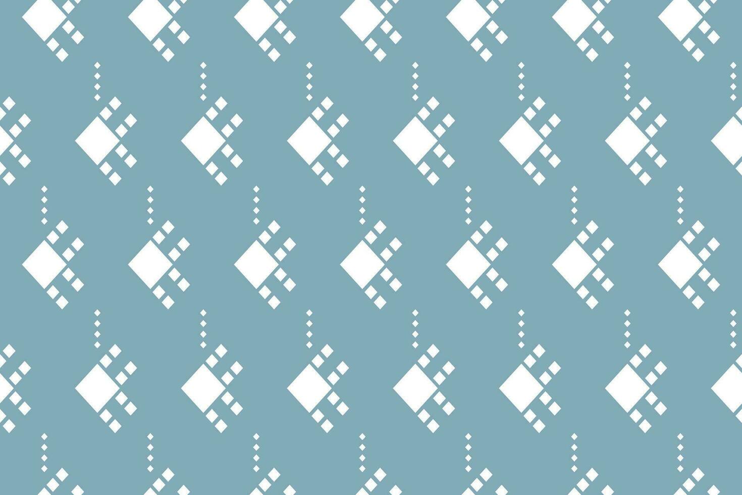 Indigo navy blue geometric traditional ethnic pattern Ikat seamless pattern border abstract design for fabric print cloth dress carpet curtains and sarong Aztec African Indian Indonesian vector