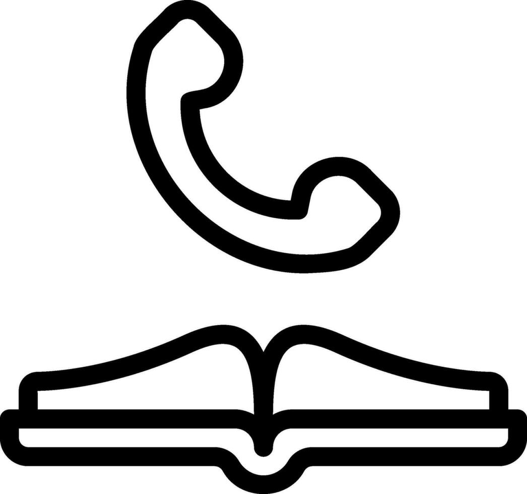 phone book line icon 29133200 Vector Art at Vecteezy