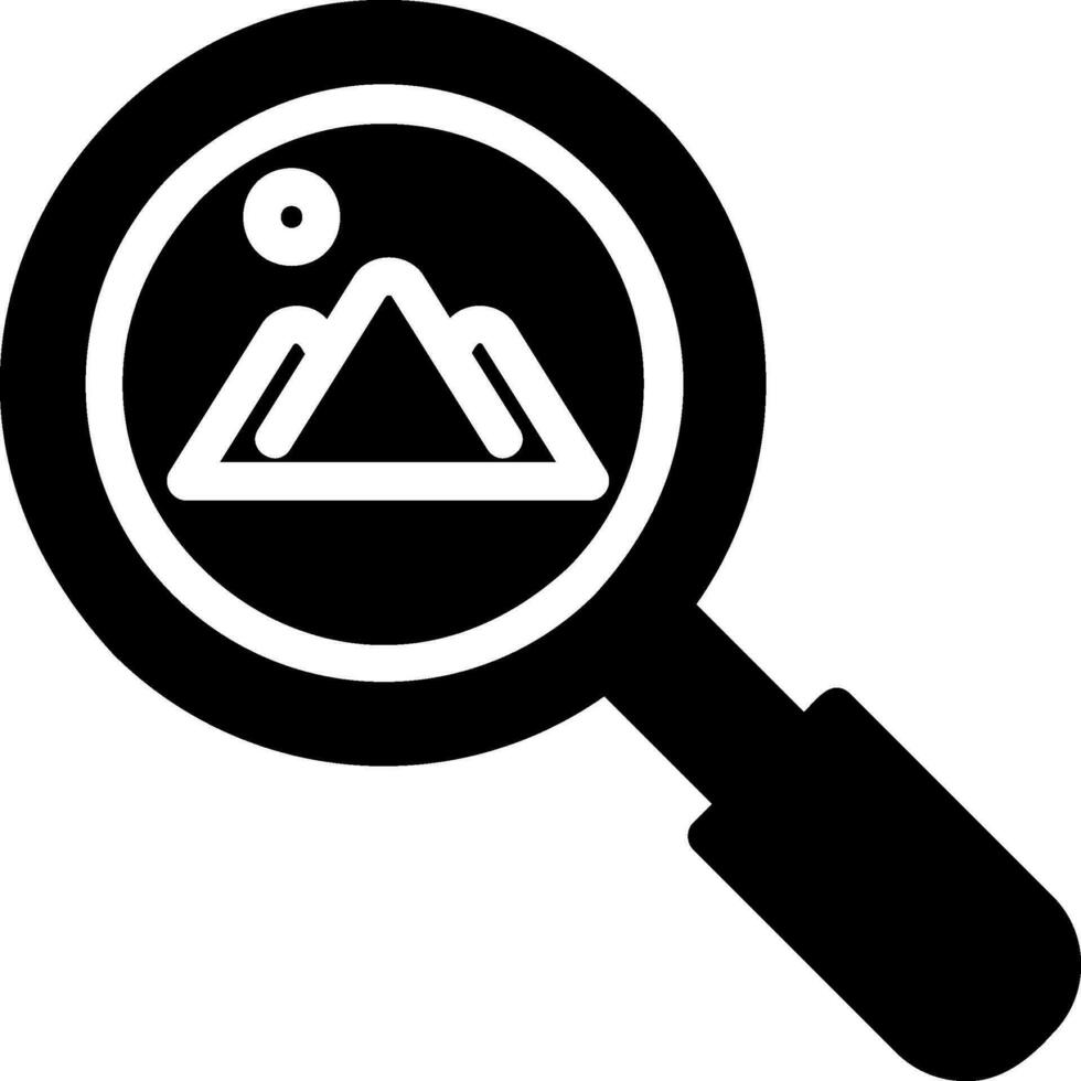 search glyph icon vector