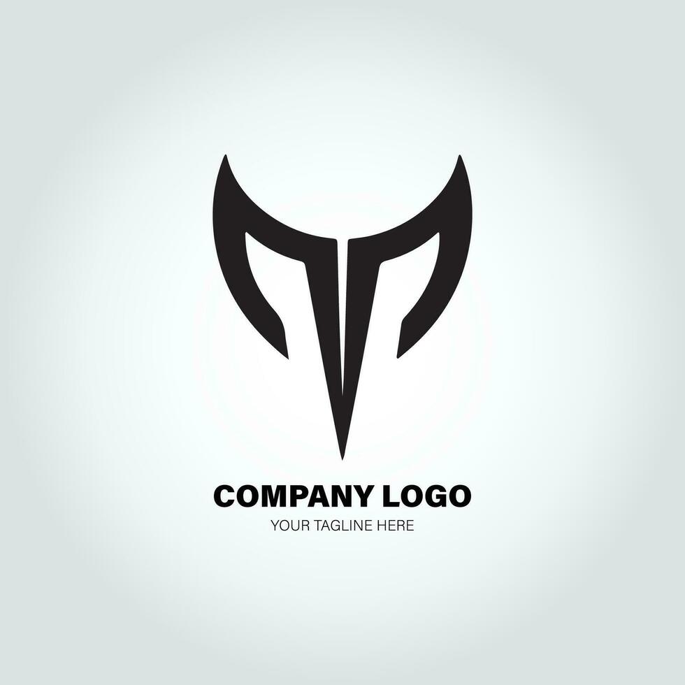 company logo with swivel shapes, in the style of minimalist monochromatic, black and white, simple, stencil design style vector