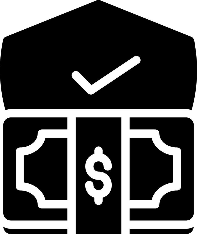 secure payment glyph icon vector