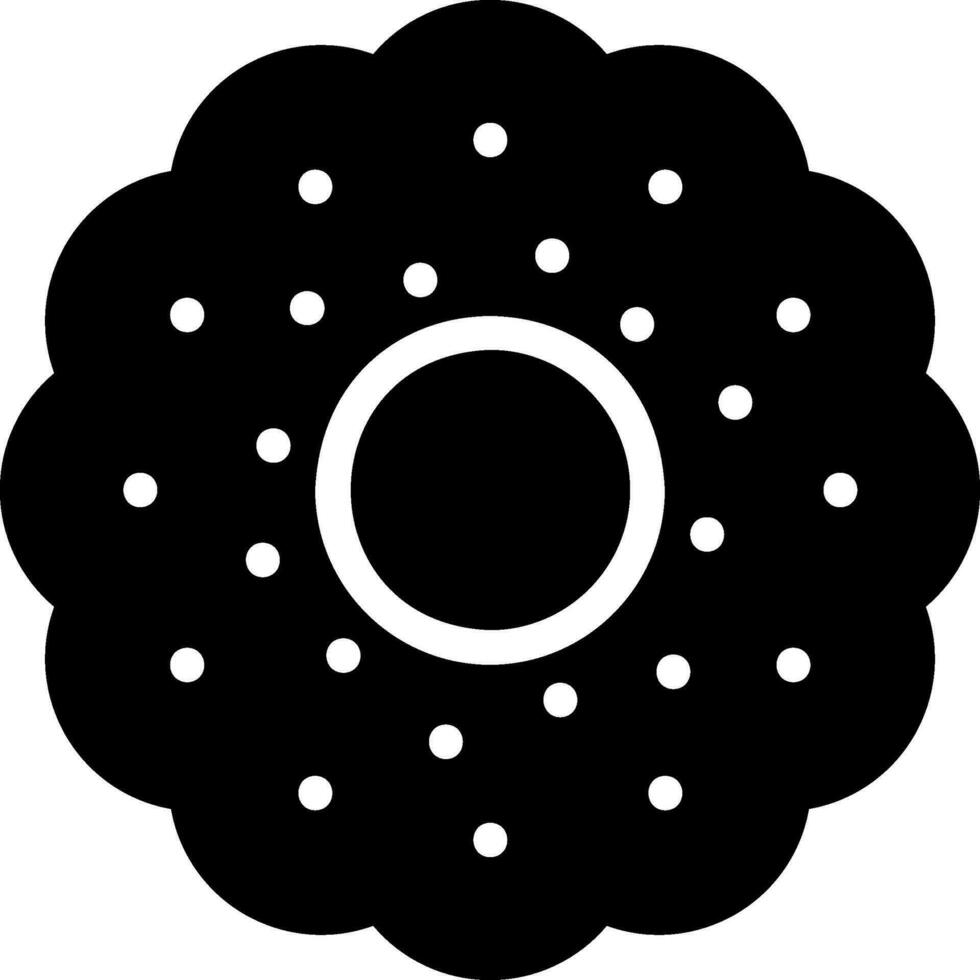 biscuit glyph icon vector
